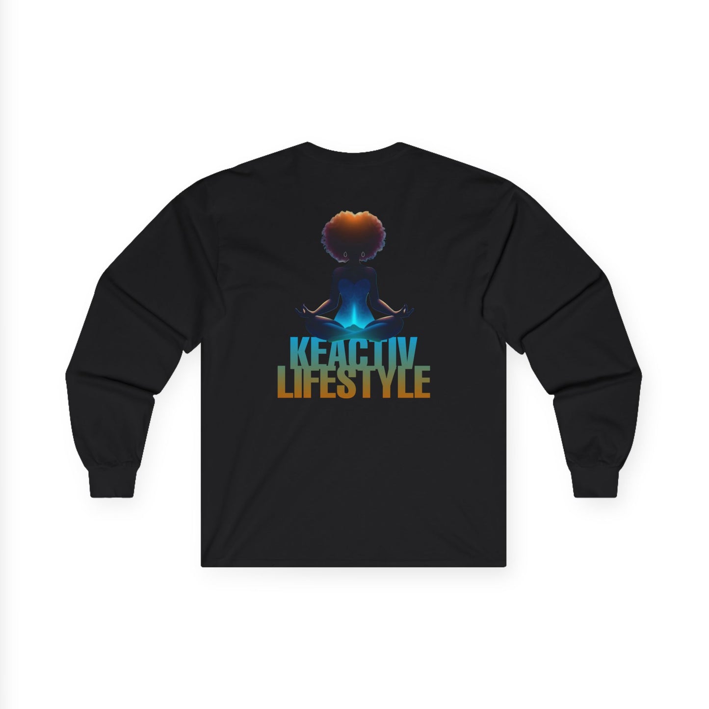 Long Sleeve Tee - Meditative Silhouette with Awakening Design